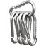 MyIdeaz Karabinerhaken 5er Set - 100 mm x 10 mm groß mit Schnappverschluss aus hochwertigem Premiumstahl für Camping, Wandern, Schlüsselanhänger, Karabiner bis 350 kg