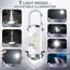TaimeiMao 1200LM Superhelle Mini-Schlüsselanhänger, Superhelle Mini Led Taschenlampe, Taschenlampe LED Aufladbar, taschenlampe Wasserdicht für Haushalt Auto Outdoorarbeit Reisen Camping (Weiß)