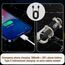 Portable Rechargeable Bright Keychain Flashlight Phone Charger,mit Power Bank für Outdoor,1200LM Superhelle Mini-Schlüsselanhänger, Superhelle Mini Led Taschenlampe, Taschenlampe Wasserdicht für Haush