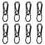 KMKANPO 8 Stück karabinerhaken klein,karabinerhaken schlüsselanhänger,schlüssel karabiner,Carabiner Schlüsselanhänger,Schlüsselring mit Karabiner,für Schlüssel, Rucksäcke und Charms,Autoschlüssel