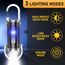 1200LM Superhelle Mini-Schlüsselanhänger, Superhelle Mini Led Taschenlampe, Taschenlampe LED Aufladbar, taschenlampe Wasserdicht für Haushalt Auto Outdoorarbeit Reisen Camping（Schwarz und Weiß）