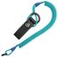 Ganzoo Spiral-Kabel Schlüsselanhänger elastisch mit Karabiner, Safety Lanyard mit Paracord-Mantel, Schlüsselband, Stretch Fang-Riemen, RSG Halterung für Polizei, Bundeswehr, Hausmeister, himmel blau