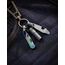 KeyUnity KK05 Kleines Titan-Klappmesser, Mini-Edc Messer mit integriertem Schlüsselloch, Leichtes Schlüsselanhänger Messer für Camping (Riss)