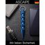 Kubotan Selbstverteidigung Schlüsselanhänger mit Glasbrecher – Survival-Tool für unterwegs - Grip Griff - Ideal für Frauen & Männer, Pendler & Reisen, Druckverstärker & Notfallhammer (L - Blue)