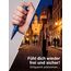 Kubotan Selbstverteidigung Schlüsselanhänger mit Glasbrecher – Survival-Tool für unterwegs - Grip Griff - Ideal für Frauen & Männer, Pendler & Reisen, Druckverstärker & Notfallhammer (L - Blue)