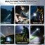 TaimeiMao Superhelle Mini-Schlüsselanhänger, Superhelle Mini Led Taschenlampe, Taschenlampe LED Aufladbar, Taschenlampe Wasserdicht für Haushalt Auto Outdoorarbeit Reisen Camping(Silber)
