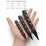 Kubotan Selbstverteidigung Schlüsselanhänger Glasbrecher | Survival Schlagstock legal | EDC Schlagring Druckverstärker RaptorGrip | für Frauen & Männer, Pendler & Reisen | Black - XXL (17,5cm)