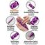 Kubotan Selbstverteidigung Schlüsselanhänger mit Glasbrecher – Survival-Tool für unterwegs - Grip Griff - Ideal für Frauen & Männer, Pendler & Reisen, Druckverstärker & Notfallhammer (L - Violet)