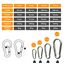 MyIdeaz Karabinerhaken 5er Set - 100 mm x 10 mm groß mit Schnappverschluss aus hochwertigem Premiumstahl für Camping, Wandern, Schlüsselanhänger, Karabiner bis 350 kg