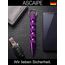 Kubotan Selbstverteidigung Schlüsselanhänger mit Glasbrecher – Survival-Tool für unterwegs - Grip Griff - Ideal für Frauen & Männer, Pendler & Reisen, Druckverstärker & Notfallhammer (XXL - Violet)