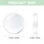 Vicloon Türstopper, 24 Stück Dezente Türpuffer Transparent, 20 * 5mm Silicone Türstopper Wand, Selbstklebend Transparent​ Runde für Türklinkenpuffer, Schützende Tür Stoßstange Wand Schalldämpfer