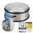 Designer Türstopper aus Edelstahl Gummi Türpuffer Türhalter Stopper 1,2kg (Silber 11x6cm, 1 Stück)