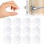 Vicloon Türstopper, 12 Stück Dezente Türpuffer Transparent, 20 * 5mm Silicone Türstopper Wand, Selbstklebend Transparent​ Runde für Türklinkenpuffer, Schützende Tür Stoßstange Wand Schalldämpfer