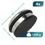 Westcott Türstopper aus Edelstahl 4 Stück | Runder Türstopper mit 1,2kg Eigengewicht | Türschonender Gummiring | Extra rutschfeste Unterseite | ⌀ 10cm, Höhe 4cm | Stabil bei Durchzug | E-19001 00