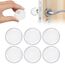 Vicloon Türstopper, 6 Stück Dezente Türpuffer Transparent, 40 * 8mm Silicone Türstopper Wand, Selbstklebend Transparent​ Runde für Türklinkenpuffer, Schützende Tür Stoßstange Wand Schalldämpfer
