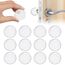 Vicloon Türstopper, 12 Stück Dezente Türpuffer Transparent, 40 * 8mm Silicone Türstopper Wand, Selbstklebend Transparent​ Runde für Türklinkenpuffer, Schützende Tür Stoßstange Wand Schalldämpfer