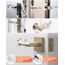 14 Stück Türstopper Selbstklebend (Transparent), 8x Runden Türstopper Wand (Ø40mm) + 6x Ö Typ Türstopper Klinke(Ø 18mm), für Bad, Möbel, Glasflächen, Wandschutz