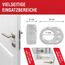 LouMaxx Türklinkenpuffer 6er Set transparente Türstopper Klinke als Türschutz und Wandschutz für Türgriff und Fensterklinke, Türpuffer schützt Wände und Möbel vor Macken und Kratzern