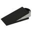 Westcott Türstopper in Keilform Schwarz | Gummi Türstopper mit Edelstahl Griff | Rutschfeste Unterfläche | Passend für alle Türen und Böden | 12cm x 5cm x 3cm | E-19000 00
