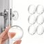 Wandschutz von Türknäufen-Efbock Transparent Silikon-Türstopper Wandschutz-Premium Türstoßstange Wandschutz für Zuhause oder Büro-Selbstklebender Türgriff Stoßschutzstopper Gummistopper 6stück