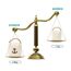 Forecronic Stoff-Türstopper Dekorative für Haus und Büro, 1.5kg gewichteter Heavy Duty weicher Türstopper mit Griff und nautischem Anker Design - 12.7x15.2cm Beige