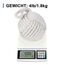 Forecronic Rope Knot Türstopper dekorative nautische handgefertigt mit Griff, beschwert Innenraum Kugelförmig Türstopper Seemannsknoten für Tür und Fenster - Beige (13x13cm, 1.8kg)