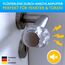 SilverRack® Türstopper Türklinkenpuffer Transparent [20 Stück] - Wandpuffer als perfekter Schutz für Wand und Tür - Türpuffer Wandschutz als Türstopper für Türklinken und Fenster