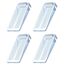 Türstopper, Yosemy 4 Stück Gummi Türkeil Rutschfest Höhenverstellbar Fensterstopper Keil, Ungiftig Kein Unangenehmer Geruch,Verwendet auf Badezimmer, Balkontür, Kinderzimmer(Transparent)