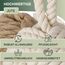 TOPANBIETER 999 2er Set Deko Türstopper Jute für den Boden Türhalter Fensterpuffer Bodenstopper Tür Stopper Knoten Natur Strick Kugel mit Schlaufe ca. 1,2 kg Sack Schutz für die Wand