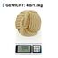 Forecronic Rope Knot Türstopper dekorative nautische handgefertigt mit Griff, Jute beschwert Innenraum Türstopper Seemannsknoten für Tür und Fenster - Kugelförmig (13x13cm, 1.8kg)