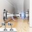 Magnetischer Türstopper 2 Stück, Türstopper aus Edelstahl für die Unterseite der Tür, Wand und Bodenmontage, Ohne Bohren Türschnäpper Türhalter mit Klebebändern | Bohren Sie mit Schrauben, Silber
