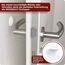 WEIDEBACH® 12x dezente Türpuffer mixed weiß & transparent, Türstopper Wand selbstklebend 20x5 mm / 40x8mm, Elastikpuffer für Bad, Möbel, Wände, Gummistopper, Türpuffer wand transparent, Puffer