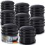 Designer Türstopper aus Edelstahl Gummi Türpuffer Türhalter Stopper 1,2kg (Schwarz 7x6cm, 8 Stück)