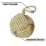 Forecronic Rope Knot Türstopper dekorative nautische handgefertigt mit Griff, Jute beschwert Innenraum Türstopper Seemannsknoten für Tür und Fenster - Kugelförmig (13x13cm, 1.8kg)