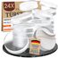 WEIDEBACH® 24x dezente Türpuffertransparent, Türstopper Wand selbstklebend 20x5 mm, Elastikpuffer für Bad, Glasflächen, Wände