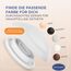 Bummsinchen Türstopper Wand Weiß selbstklebend [10 Stück] - Ø 40 mm - kleiner Wandpuffer für Wandschutz - Türpuffer Wand für Türanschlag, Türgriffschutz, Türklinken Stopper