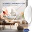 Bummsinchen Türstopper Wand Weiß selbstklebend [10 Stück] - Ø 40 mm - kleiner Wandpuffer für Wandschutz - Türpuffer Wand für Türanschlag, Türgriffschutz, Türklinken Stopper