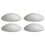 Bumms Türstopper für Boden und Wand Grau selbstklebend ohne bohren [4 Stück] - Ø 60 mm - Wandpuffer für Wandschutz aus Gummi - Türpuffer für Türanschlag, Türgriffschutz bei Wänden