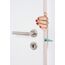 WENKO Türstopper und Fensterstopper Multi-Stop® Mint - Klemmschutz, Kunststoff (TPR), 11.8 x 7.7 x 2.5 cm, Minzgrün