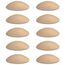 Bumms Türstopper für Boden und Wand Beige selbstklebend ohne bohren [10 Stück] - Ø 60 mm - Wandpuffer für Wandschutz aus Gummi - Türpuffer für Türanschlag, Türgriffschutz bei Wänden
