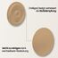 Bumms Türstopper für Boden und Wand Beige selbstklebend ohne bohren [4 Stück] - Ø 60 mm - Wandpuffer für Wandschutz aus Gummi - Türpuffer für Türanschlag, Türgriffschutz bei Wänden