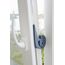 WENKO Türstopper und Fensterstopper Multi-Stop Blau-Grau Puffer und Klemmschutz Blau