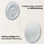 Bumms Türstopper für Boden und Wand Weiß selbstklebend ohne bohren [10 Stück] - Ø 60 mm - Wandpuffer für Wandschutz aus Gummi - Türpuffer für Türanschlag, Türgriffschutz bei Wänden