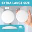 Strongest Wall Door Handle Stopper 12.7 cm Set 3 Pieces of White Rubber Knob
