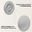 Bumms Türstopper für Boden und Wand Grau selbstklebend ohne bohren [4 Stück] - Ø 60 mm - Wandpuffer für Wandschutz aus Gummi - Türpuffer für Türanschlag, Türgriffschutz bei Wänden