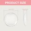 6 Stück Gummipuffer Selbstklebend, Türpuffer Transparent, türgriff schutz, türstopper gummi, Türstopper Wand Selbstklebend, Stoßdämpfend und geräuschlos, robust und langlebig