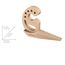 WENKO Türstopper und Fensterstopper Multi-Stop® Beige - Klemmschutz, Kunststoff (TPR), 11.8 x 7.7 x 2.5 cm, Beige