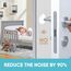 Strongest Wall Door Handle Stopper 12.7 cm Set 3 Pieces of White Rubber Knob