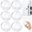 Royouzi 6 Stück Türstopper Wand - Türklinkenpuffer 40 X 8 MM Transparent - Türpuffer Wandschutz Türklinke Gummipuffer Selbstklebend - Door Stopper Für Bad, Tür, Wände