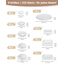 VABNEER Elastikpuffer Transparent Selbstklebend, Silikon Schutzpuffer Möbelpuffer Gummipuffer zur Lärmdämpfung Verhindern Rutschen und Kratzer (325, 6.4-20.6mm)